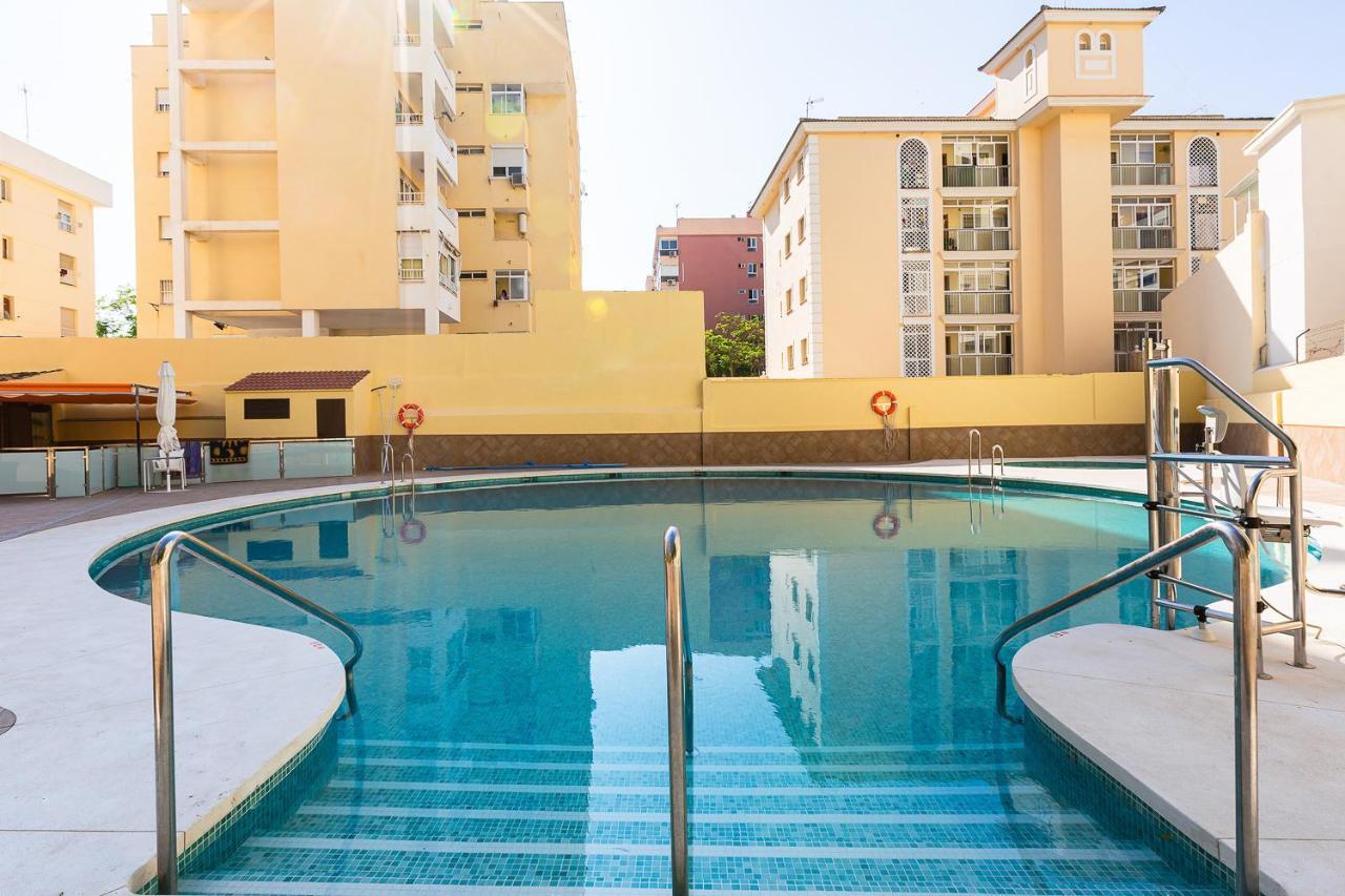 Ver853 - Estudio Con Terraza Vistas Al Mar, Piscina, Playa, Centro Torremolinos Ngoại thất bức ảnh
